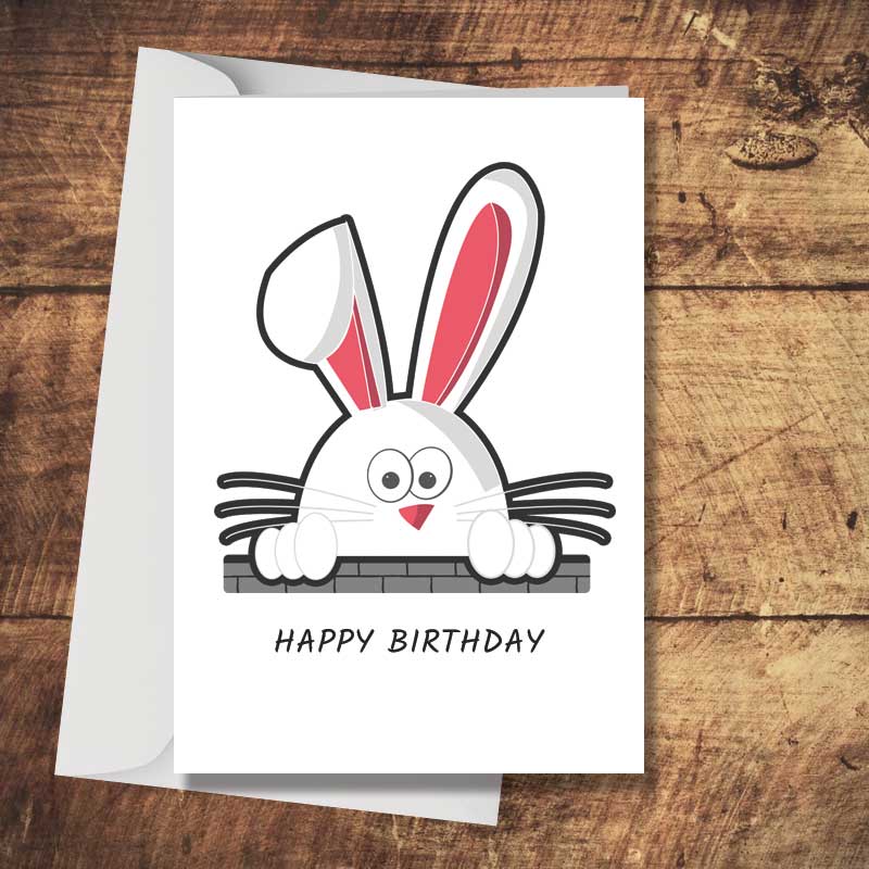 Peeking Bunny Card