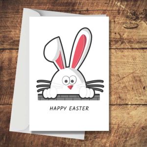 Peeking Bunny Card