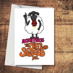 Austin Powers Sheep Card
