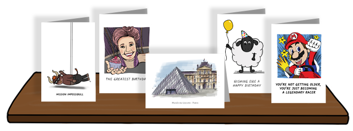 Print at home greetings cards